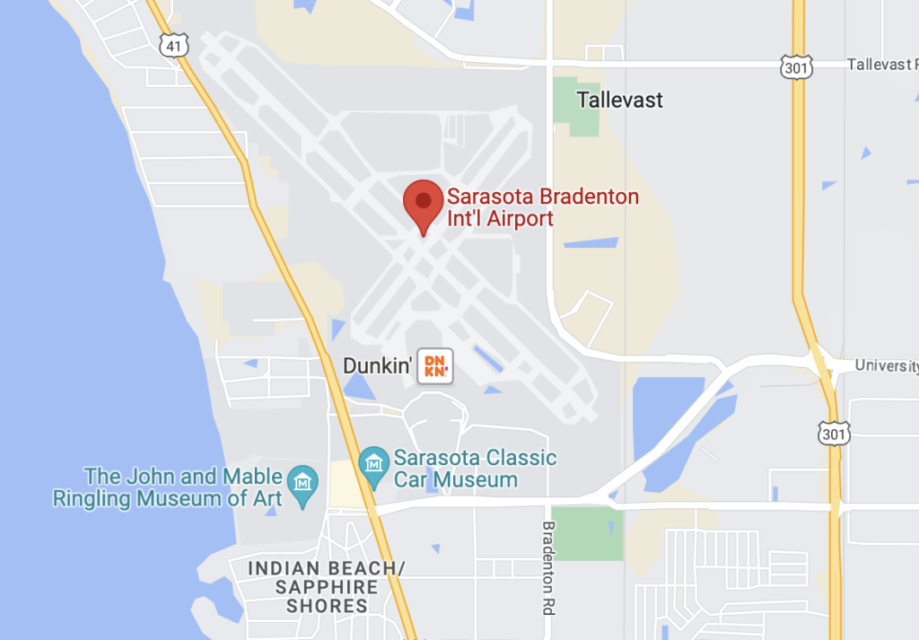 Sarasota Google map